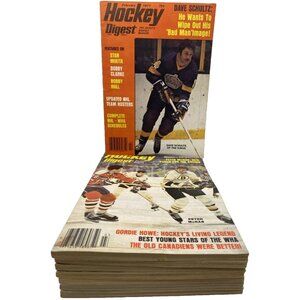 8 Hockey Digest Magazines NHL 1977-1979 Clark Gillies Marcel Dionne Dave Schultz